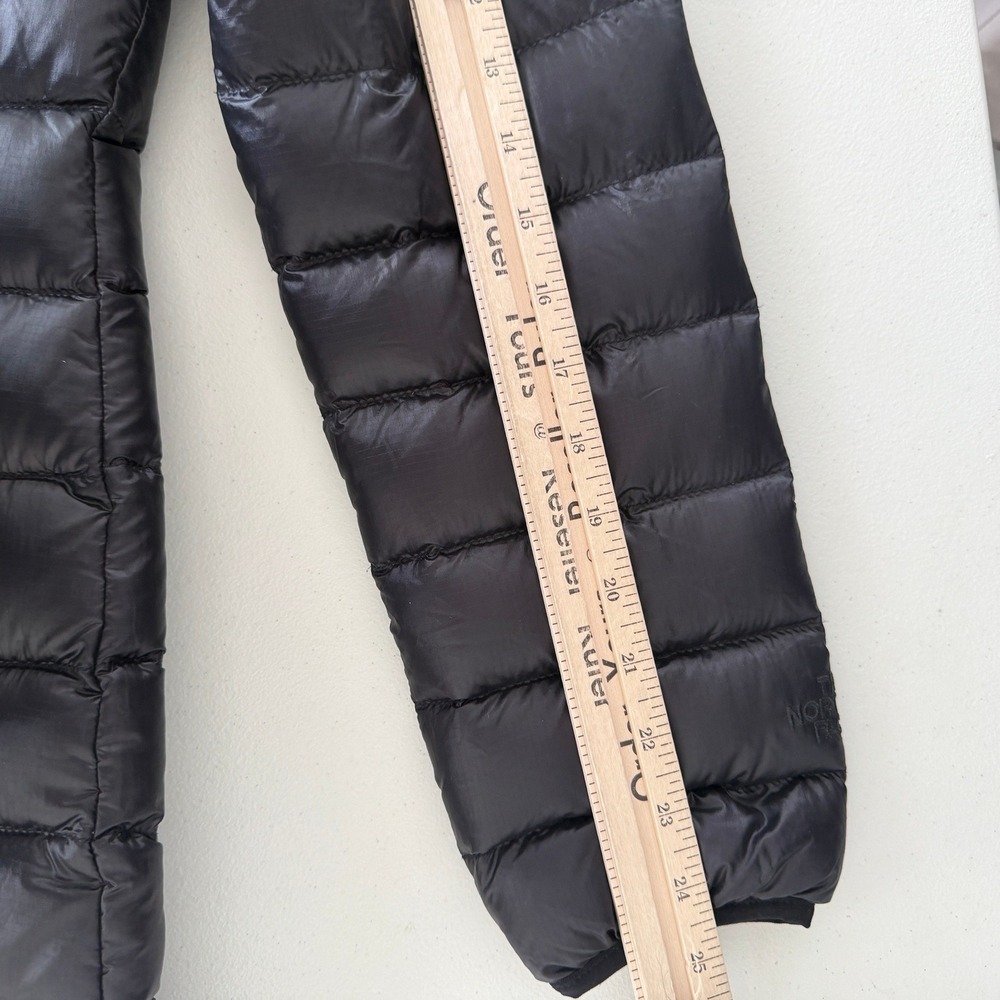 The North Face Puffer Jacket Small Womens Black Hooded Down Parka Jenae - Picture 12 of 12
